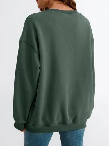 Vista 24 de EFAN Sudaderas de gran tamaño con cuello redondo Y2K para mujer, sudaderas con capucha para otoño, moda 2025, ropa para adolescentes y niñas, lindo