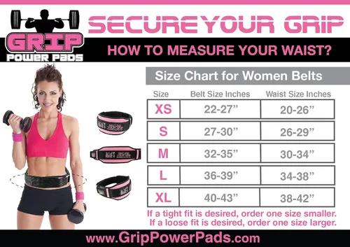 Vista 2 de Pro Lifting Belt for Women - Black and Pink Weightlifting Support Belt - Rubber Pull for Easy Removal - Stylish Fitness Gear & Exercise Accessories