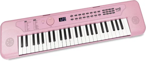 Vista 11 de RockJam Mini teclado RJ490 de 49 teclas con altavoces, azul bebé