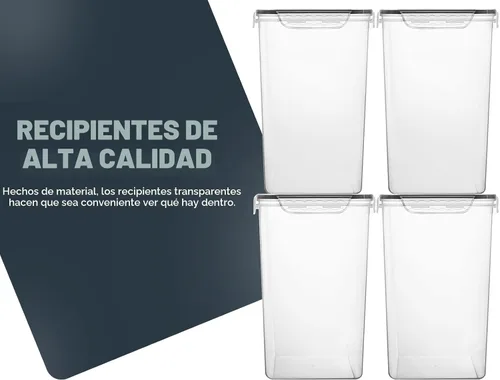 Vista 4 de M MCIRCO Paquete de 4 recipientes de almacenamiento de alimentos extra
