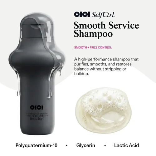 Vista 4 de QIQI Champú Smooth Service - Champú hidratante para cabello sedoso y sin encrespamiento, champú para mujeres diseñado para nutrir, champú hidratante
