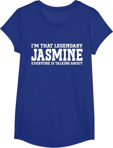 Vista 23 de Jasmine Personal Name - Camiseta divertida de jazmín para mujer y niña, Negro
