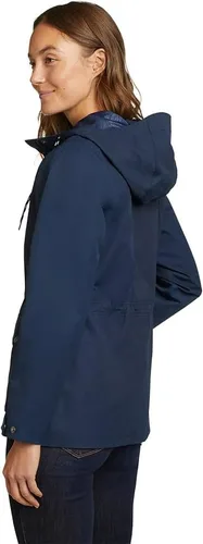 Vista 2 de Eddie Bauer Chamarra impermeable con capucha Charly para mujer