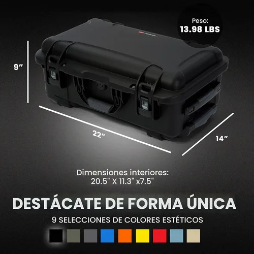 Vista 6 de Nanuk 935 - Maletín rígido impermeable con ruedas vacío Negro