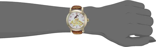Vista 2 de Disney Reloj analógico de cuarzo para adultos, Oro