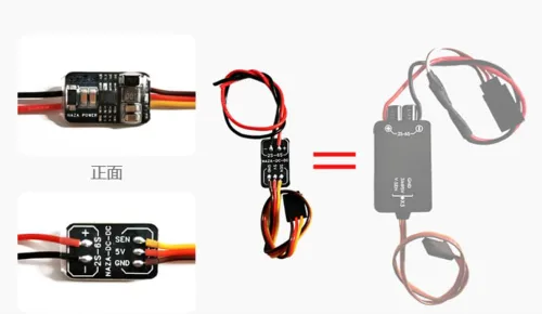 Vista 5 de QWinOut Tablero de ajuste de parámetros LED RC Drone o módulo de alimentación 2-6S para compatible con control de vuelo fantasma de la serie NAZA