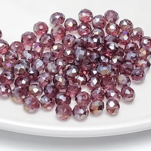 Vista 35 de 246 cuentas de cristal redondas de 0.118 pulgadas (0.118 in) con múltiples facetas sueltas espaciadoras de cristal para hacer joyas, pulseras
