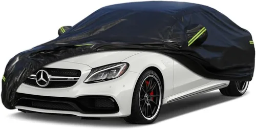 Vista 131 de Kaugung Funda para Coche de Ajuste Personalizado BMW Serie 3 E30 (1982-1994), 7 Capas Resistente al Viento Todo Clima Impermeable Cubierta Exterior