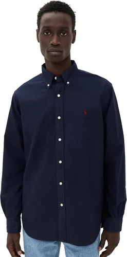 Vista 15 de POLO RALPH LAUREN Men's Classic Fit Plaid Oxford Shirt Blanco básico
