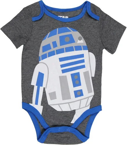 Vista 2 de Star Wars - Pijama de una pieza Darth Vader Chewbacca R2-D2 para bebé, 3
