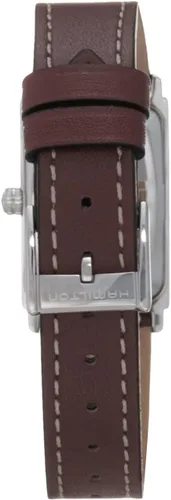 Vista 3 de Hamilton Reloj American Classic Ardmore Reloj suizo de cuarzo de 0.736 in x 1.063 in, esfera plateada, correa de cuero rosa (modelo H11221814)