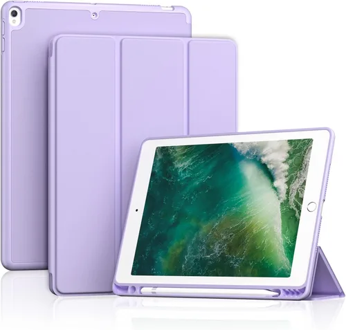 Vista 31 de ProCase Funda Inteligente para iPad Air de 10,5" 3ª Generación 2019 / iPad Pro 2017, Funda Delgada con Soporte con Parte Trasera Translúcida Negro
