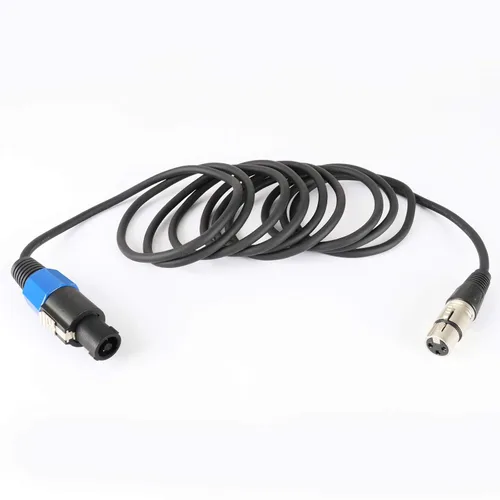 Vista 13 de HBU Paquete de 1 cable Speakon a XLR hembra, cable de audio Speak-ON macho a conector XLR de 3 polos, estudio Pro PA DJ, cable de extensión