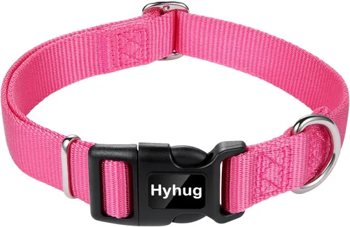 Vista 20 de Hyhug Pets - Collar clásico para perros de la colección regular de color sólido (S, negro)