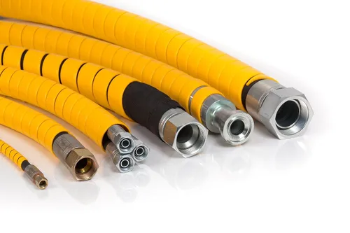 Vista 2 de Caplugs Serie SPPC - Safeplast Safe-Spiral - Envoltura en espiral precortada, protector de manguera y cable, HD-PE amarillo, diámetro exterior