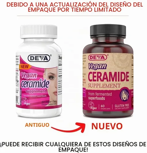 Vista 2 de Deva - Tabletas de suplemento de ceramida para restaurar la piel, 60 unidades, 1 paquete