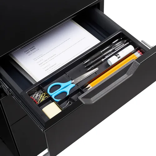 Vista 7 de Amazon Basics Archivador móvil de 3 cajones con cerradura, archivador
