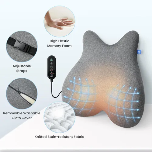 Vista 8 de Masajeador de cuello y almohada de apoyo lumbar CLIL