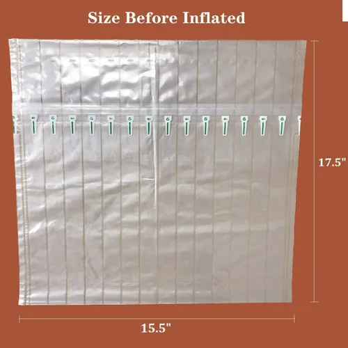 Vista 2 de Paquete de 50 bolsas protectoras inflables para laptop con bomba manual. Apto para portátiles de 14 pulgadas, protección contra caídas de 360