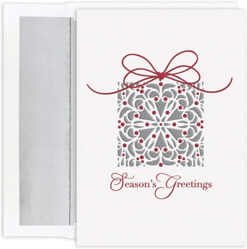 Vista 2 de Masterpiece Studios Holiday Collection 879600 - Tarjetas de Navidad religiosas en relieve en caja, 15 unidades con sobres forrados con papel