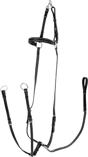 Vista 7 de Horze Peto ajustable de 3 puntos - Negro - Caballo