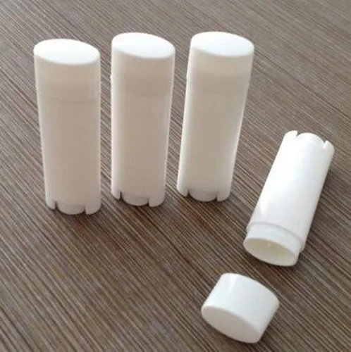 Vista 3 de FZBNSRKO 50 tubos vacíos ovalados de bálsamo labial desodorante para bálsamo labial, contenedores de tamaño mini recargables para llevar de viaje