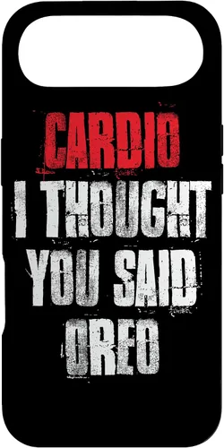Vista 27 de Funda divertida de entrenamiento de gimnasio para iPhone 11 Pro Cardio I Thought You Said Oreo