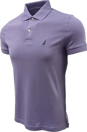 Vista 3 de Nautica Polo de algodón suave liso de manga corta para hombre