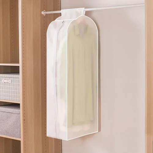 Vista 14 de Funda transparente para colgar ropa, transpirable y a prueba de humedad, a prueba de polvo y arrugas, capacidad gruesa, adecuada para perchas