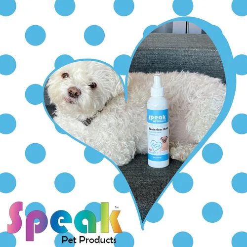 Vista 7 de Speak Pet Products Spray de baño natural sin agua, para perros, hipoalergénico sin perfume, 8 onzas