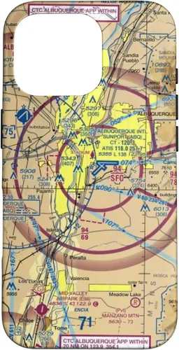 Vista 20 de Albuquerque (ABQ) Sectional Chart - Aviation Case for iPhone 17