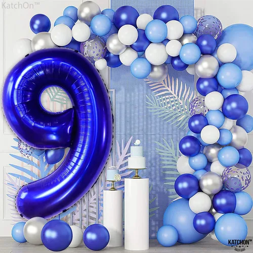 Vista 667 de KatchOn Globo negro del número 1 de 40 pulgadas, globo de feliz cumpleaños Large Mylar Number One Balloon for 1st Birthday Decorations, Foil