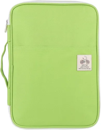 Vista 13 de Carpeta de archivos de bolsa de documentos A4, multifuncional A4 bolsas de documentos, organizador de cartera, bolsa de viaje impermeable