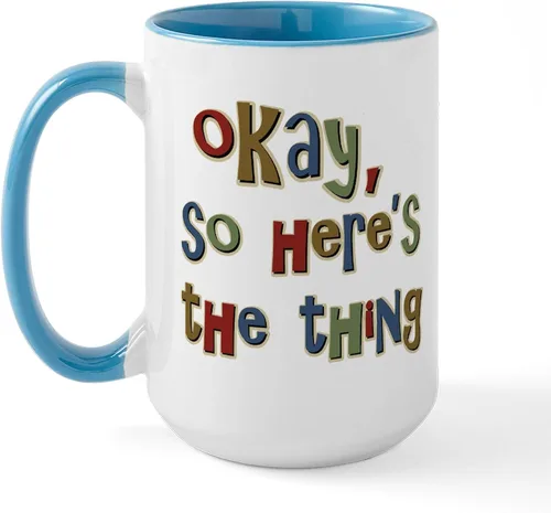 Vista 40 de CafePress Cattitude Funny Cat Saying Taza Grande de Café de Cerámica 15 oz (444 ml)