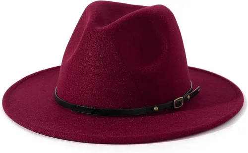 Vista 47 de Lisianthus - Sombrero con cinta con hebilla de ajuste, para mujer, modelo Fedora