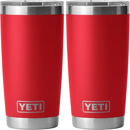 Vista 12 de YETI Rambler - Vaso de acero inoxidable con aislamiento al vacío de 20 onzas con tapa MagSlider Verde mar