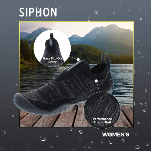 Vista 4 de Body Glove Zapatos de agua Siphon para mujer, zapatos de agua para mujer, zapatos de natación, calcetines acuáticos para mujer, zapatos