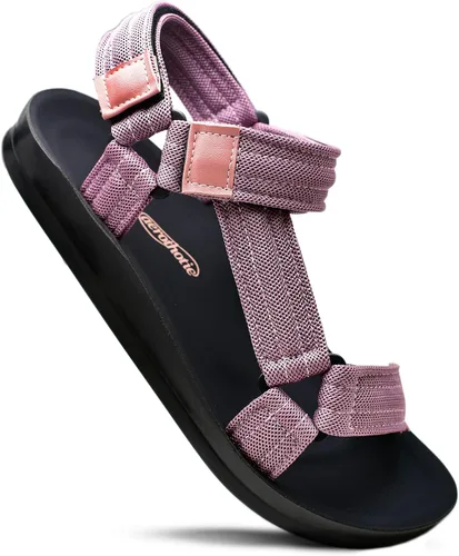 Vista 11 de AEROTHOTIC Sandalias para caminar para mujer, con soporte de arco, ligeras, deportivas, ajustables, con correa trasera, para invierno, senderismo