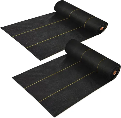 Vista 13 de Dewitt Pro-5 Tela Paisajística Tejida con Barrera contra Malezas, 5 oz, Negro, 3' x 250' - Control de Crecimiento de Servicio Pesado, Cubierta