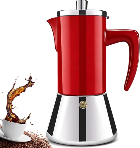 Vista 9 de 4 tazas de acero inoxidable 304 espesado Moka Pot Estufa Espresso Maker Cafeteras Italiano Percolador Espress Maker Capaz Greca Mocha cafetera