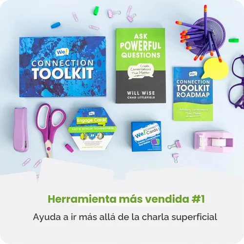 Vista 5 de We! Kit de herramientas de conexión con tarjetas rompehielos