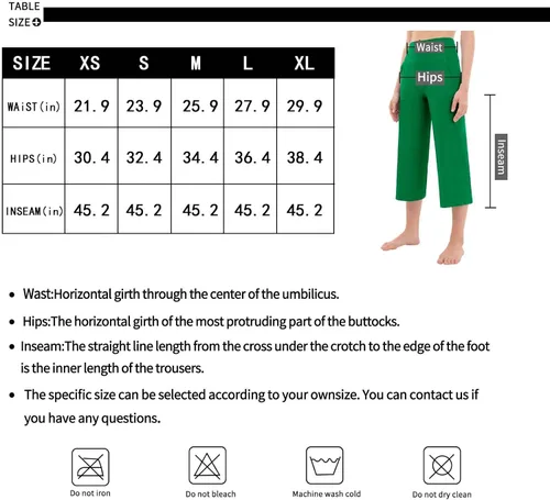 Vista 7 de Rosemmetti Pantalones capri de yoga para mujer, corte de bota, talla grande, cintura alta, pantalones de entrenamiento atlético, con bolsillos