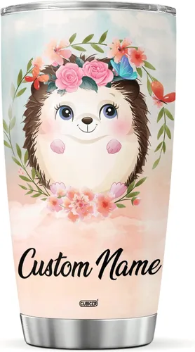 Vista 20 de CUBICER Vaso de café personalizado con diseño de oso y tapa aislada, regalos de Navidad para niños, mujeres y adultos, tazas de acero inoxidable