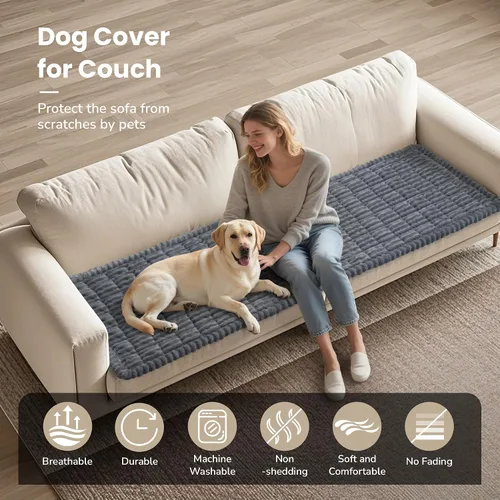 Vista 2 de PIGLOG Fundas de sofá para mascotas para perros, protector de sofá lavable para cojín, fundas protectoras de muebles aptas para perros
