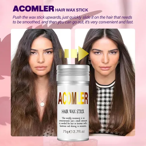 Vista 7 de Acomler Barra de cera para el cabello, barra de cera para el cabello, barra de cera para el cabello, barra de cera para cabello no graso