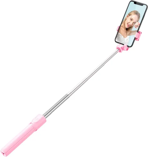 Vista 3 de Tianle Palo selfie, trípode para selfie stick 4 en 1, extensible y portátil, soporte de trípode estable con control remoto inalámbrico desmontable