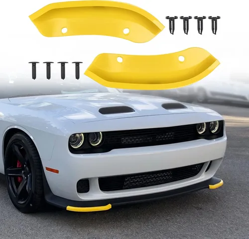 Vista 10 de JDMON Protector de parachoques delantero compatible con Dodge Challenger SRT Hellcat 2015-2021 2015 2016 2017 2018 2019 2020 2021, accesorios SRT