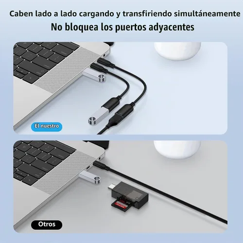 Vista 3 de Adaptador USB C a USB OTG para Android, 5Gbps On The Go USB3.0 USBC macho a USB-A hembra Adaptador Android OTG Cable para Samsung Galaxy S26 S25 FE