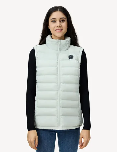 Vista 9 de iHood Chaleco térmico para mujer con batería, chaleco térmico para mujer con capucha térmica retráctil, chaquetas térmicas lavables para mujer