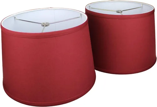 Vista 22 de FenchelShades.com - Juego de 2 pantallas de lámpara de 10 pulgadas de diámetro superior x 12 pulgadas de diámetro inferior x 8 pulgadas de altura